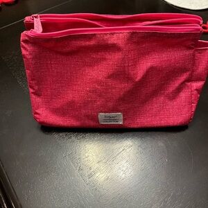 Thirty-One Signature Collection Double Zip Utility Organizer Bag Insert